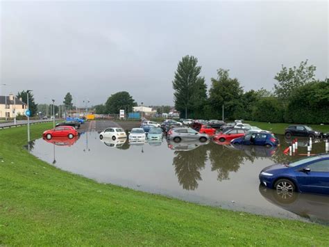 Road closures in Thornton due to flooding